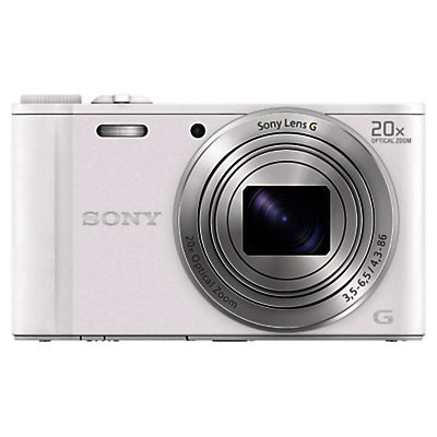 Sony Cyber-Shot WX350 Compact Camera, HD 1080p, 18.2MP, 20x Optical Zoom, Wi-Fi, NFC, 3 LCD Screen White Sony Cyber-Shot WX350 Compact Camera, HD 1080p, 18.2MP, 20x Optical Zoom, Wi-Fi, NFC, 3 LCD Screen White